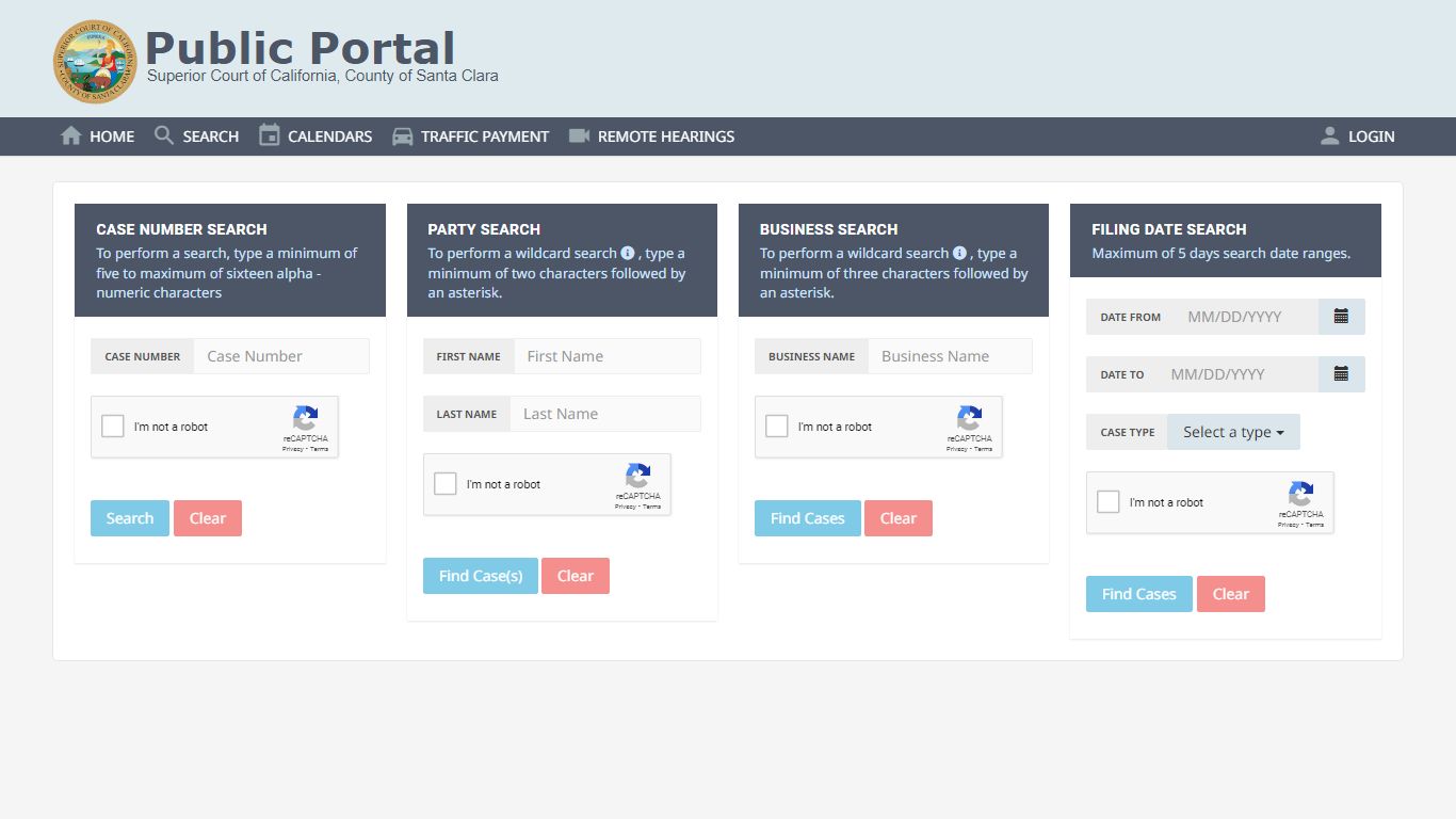 Public Portal - Superior Court of California, County of ...